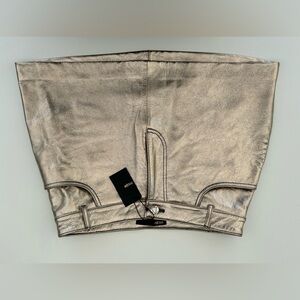 Gold mini skirt size 0